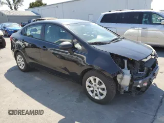 2016 Kia Rio LX with VIN KNADM4A30G6540250, listed as a Copart auction lot 69231164 with 170,095 mi miles and Salvage Title. Bid and sale history available at carsss.com. Image 4.