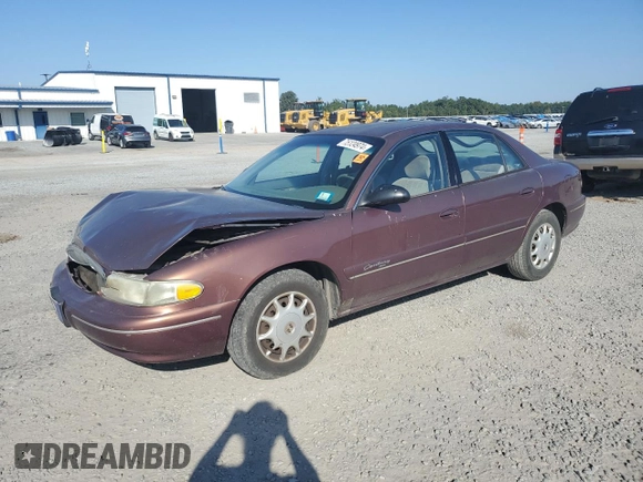 1999 Buick Century Custom with VIN 2G4WS52M3X1602094, listed as a Copart auction lot 75124974 with 166,972 mi miles and Salvage Title. Bid and sale history available at carsss.com. Image 1.