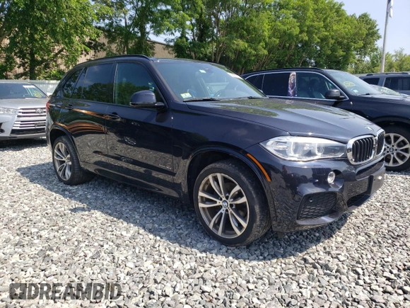 2017 BMW X5 xDrive35i with VIN 5UXKR0C37H0X80867, listed as a Copart auction lot 58697515 with 54,191 mi miles and Salvage title. Bid and sale history available at DreamBid. Image 4.