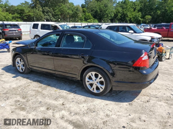 2012 Ford Fusion SE with VIN 3FAHP0HA9CR253792, listed as a Copart auction lot 63083975 with 37,653 mi miles and Salvage title. Bid and sale history available at DreamBid. Image 2.
