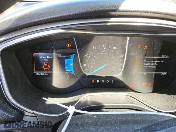 2017 Ford Fusion SE with VIN 3FA6P0HD8HR275212, listed as a Copart auction lot 62117145 with 115,030 mi miles and Clean title. Bid and sale history available at DreamBid. Image 9.