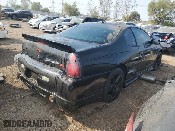 2004 Chevrolet Monte Carlo SS Supercharged with VIN 2G1WZ121849321915, listed as a Copart auction lot 75607764 with 58,730 mi miles and Salvage Title. Bid and sale history available at carsss.com. Image 3.