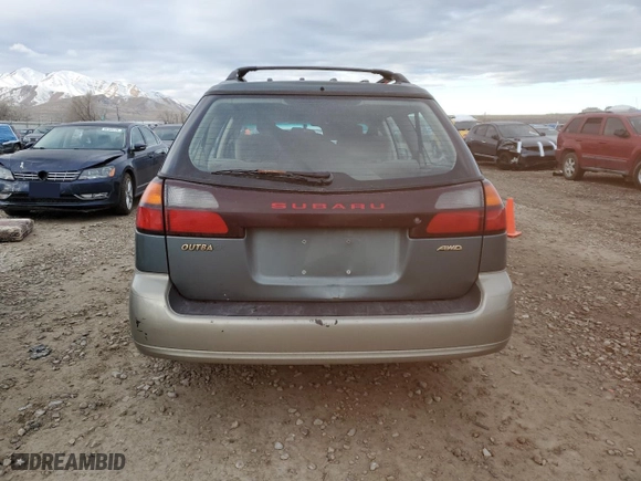 2001 Subaru Legacy Wagon Outback w/RB Equip with VIN 4S3BH665117603197, listed as a Copart auction lot 85469874 with 0 mi miles and Salvage Title. Bid and sale history available at carsss.com. Image 6.