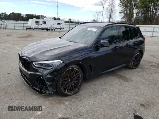 2020 BMW X5 M Competition with VIN 5YMJU0C00L9C68643, listed as a Copart auction lot 45433174 with 45,562 mi miles. Bid and sale history available at carsss.com. Image 1.