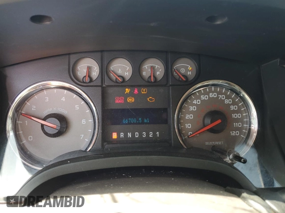 2009 Ford F-150 STX with VIN 1FTRX12869KB38106, listed as a Copart auction lot 62023805 with 66,700 mi miles and Salvage title. Bid and sale history available at DreamBid. Image 9.
