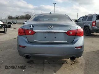 2014 Infiniti Q50 Sport with VIN JN1BV7AP1EM680931, listed as a Copart auction lot 44431595 with Not Provided miles and Salvage Title. Bid and sale history available at DreamBid. Image 6.