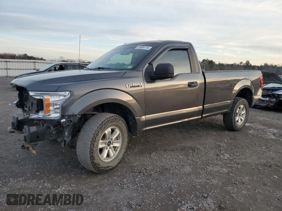 2018 Ford F-150 XL with VIN 1FTMF1EB3JKF50962, listed as a Copart auction lot 85666114 with 85,255 mi miles and Salvage Title. Bid and sale history available at carsss.com. Image 1.