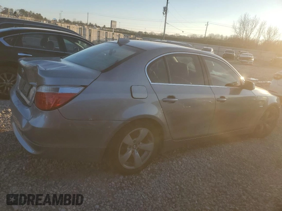 2005 BMW 5 Series 530i with VIN WBANA73555CR58587, listed as a Copart auction lot 85678444 with 166,768 mi miles and Salvage Title. Bid and sale history available at DreamBid. Image 3.