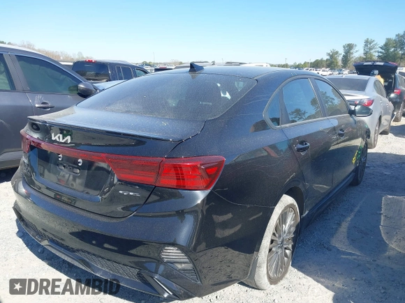 2023 Kia Forte GT-Line with VIN 3KPF54AD1PE559160, listed as a IAAI auction lot 41829725 with 53,690 mi miles. Bid and sale history available at carsss.com. Image 4.