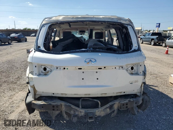 2018 Infiniti QX80 with VIN JN8AZ2NE9J9195382, listed as a Copart auction lot 71923024 with 92,900 mi miles and Salvage Title. Bid and sale history available at carsss.com. Image 6.