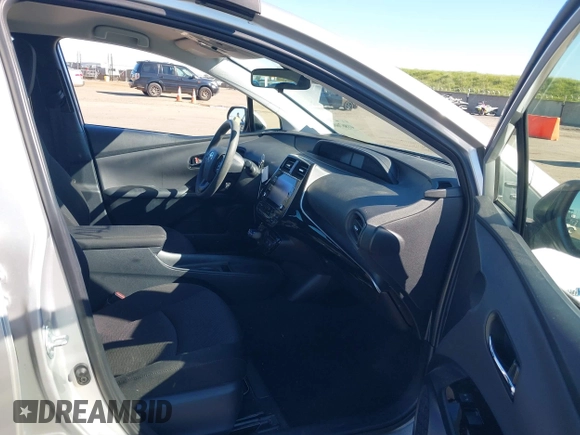 2021 Toyota Prius L Eco with VIN JTDKAMFU5M3130478, listed as a IAAI auction lot 41867606 with 52,223 mi miles. Bid and sale history available at carsss.com. Image 5.
