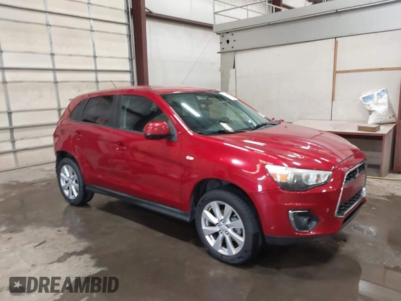 2015 Mitsubishi Outlander Sport ES with VIN 4A4AP3AU8FE001453, listed as a IAAI auction lot 41743424 with 84,528 mi miles. Bid and sale history available at carsss.com. Image 1.