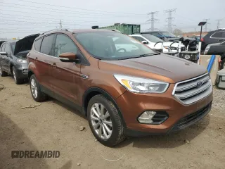 2017 Ford Escape Titanium with VIN 1FMCU0JD4HUC85921, listed as a Copart auction lot 51490945 with 90,093 mi miles and Salvage Title. Bid and sale history available at carsss.com. Image 4.