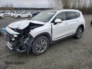 2019 Hyundai Santa Fe Ultimate with VIN 5NMS5CADXKH028355, listed as a Copart auction lot 41640215 with 75,348 mi miles and Salvage Title. Bid and sale history available at carsss.com. Image 1.