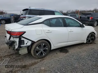 2020 Nissan Sentra SV with VIN 3N1AB8CVXLY273383, listed as a Copart auction lot 49326865 with 36,635 mi miles and Salvage Title. Bid and sale history available at carsss.com. Image 3.