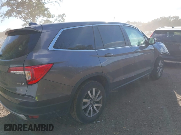 2020 Honda Pilot EX-L z VIN 5FNYF6H53LB069677, wystawiony jako IAAI lot #40581586 z przebiegiem 21 717 mil mil oraz . Historia ofert i sprzedaży dostępna na DreamBid. Obrazek 4.