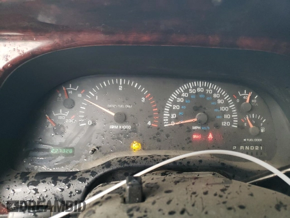 2001 Dodge Ram 2500 with VIN 1B7KF23681J586459, listed as a Copart auction lot 80476804 with 227,328 mi miles and Salvage Title. Bid and sale history available at carsss.com. Image 9.