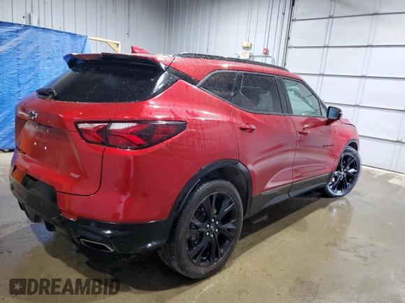 2021 Chevrolet Blazer RS z VIN 3GNKBKRS5MS581391, wystawiony jako Copart lot #58306845 z przebiegiem 29 756 mil mil oraz Szkoda całkowita • Salvage title. Historia ofert i sprzedaży dostępna na DreamBid. Obrazek 3.