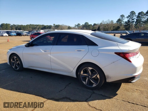 2021 Hyundai Elantra Limited with VIN 5NPLP4AG5MH032334, listed as a Copart auction lot 46833475 with 86,271 mi miles and Salvage Title. Bid and sale history available at DreamBid. Image 2.