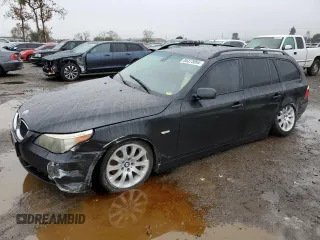 2006 BMW 5 Series 530xi with VIN WBANN73536CN00682, listed as a Copart auction lot 85373094 with 152,183 mi miles and Salvage Title. Bid and sale history available at carsss.com. Image 1.