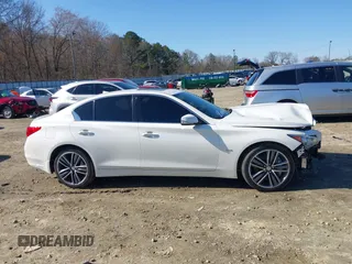 2016 Infiniti Q50 3.0t Premium with VIN JN1EV7AP6GM303835, listed as a IAAI auction lot 41587532 with 90,200 mi miles. Bid and sale history available at carsss.com. Image 14.