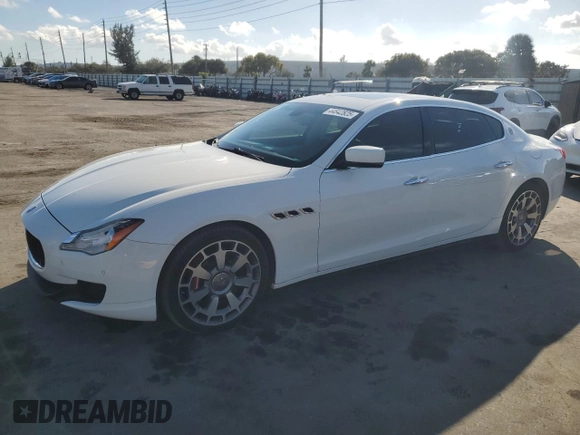 2014 Maserati Quattroporte GTS z VIN ZAM56PPA0E1082028, wystawiony jako Copart lot #44642825 z przebiegiem 36 299 mil mil oraz Szkoda całkowita • Salvage title. Historia ofert i sprzedaży dostępna na DreamBid. Obrazek 1.
