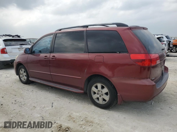 2004 Toyota Sienna XLE with VIN 5TDZA22C04S116499, listed as a Copart auction lot 51080305 with 233,589 mi miles and Clean Title. Bid and sale history available at DreamBid. Image 2.