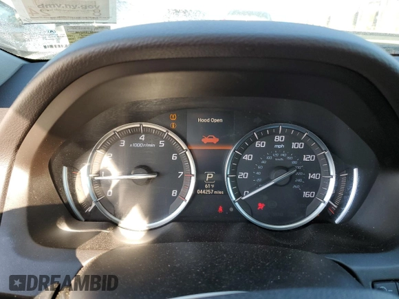 2020 Acura TLX with VIN 19UUB1F38LA015199, listed as a Copart auction lot 53743653 with 44,257 mi miles. Bid and sale history available at carsss.com. Image 9.