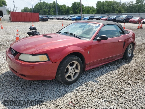 2000 Ford Mustang with VIN 1FAFP444XYF243212, listed as a Copart auction lot 60478035 with 93,248 mi miles and Salvage title. Bid and sale history available at DreamBid. Image 1.