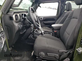 2021 Jeep Wrangler Unlimited Willys with VIN 1C4HJXDM5MW546429, listed as a Copart auction lot 48635325 with 16,353 mi miles and Salvage Title. Bid and sale history available at DreamBid. Image 7.