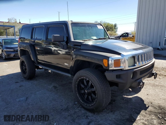 2007 Hummer H3 SUV with VIN 5GTDN13EX78168376, listed as a Copart auction lot 61085834 with 215,205 mi miles and Salvage Title. Bid and sale history available at carsss.com. Image 4.