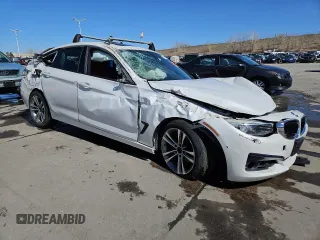 2015 BMW 3 Series GT 328i Gran Turismo xDrive with VIN WBA3X5C50FD560628, listed as a Copart auction lot 52111655 with Not Provided miles and Salvage Title. Bid and sale history available at DreamBid. Image 4.