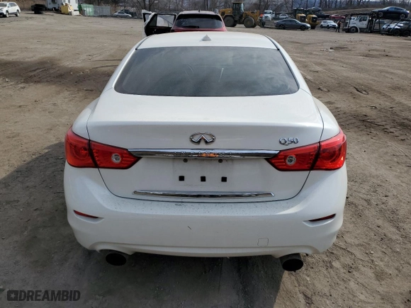 2017 Infiniti Q50 3.0t Premium with VIN JN1EV7AP8HM740852, listed as a Copart auction lot 47104485 with NaN miles and Salvage Title. Bid and sale history available at carsss.com. Image 6.