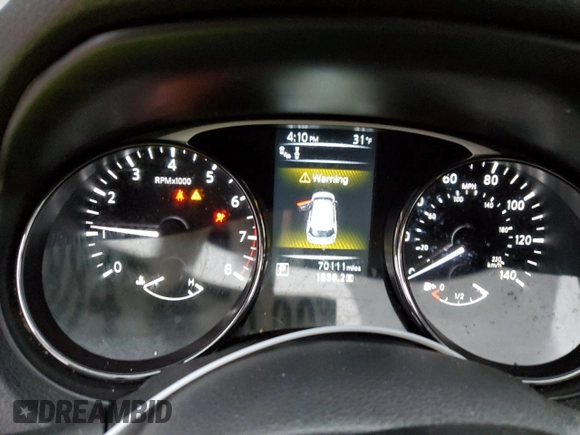 2016 Nissan Rogue SV with VIN 5N1AT2MT6GC824326, listed as a Copart auction lot 88476785 with 70,111 mi miles and Salvage Title. Bid and sale history available at carsss.com. Image 9.