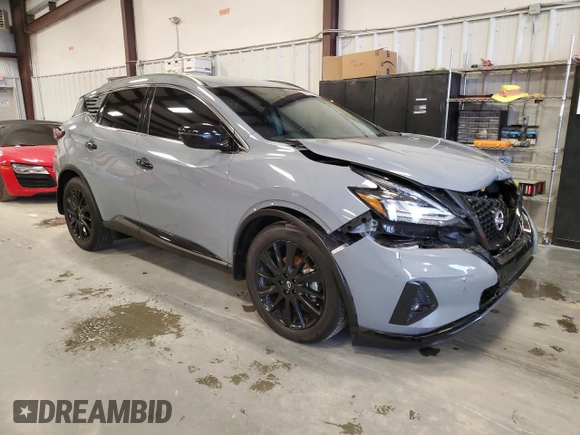 2023 Nissan Murano SV z VIN 5N1AZ2BS6PC131961, wystawiony jako Copart lot #84822304 z przebiegiem 16 813 mil mil oraz Szkoda całkowita • Salvage title. Historia ofert i sprzedaży dostępna na DreamBid. Obrazek 4.