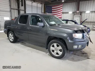 2013 Honda Ridgeline RTL with VIN 5FPYK1F57DB016202, listed as a Copart auction lot 48349095 with 35,880 mi miles and Salvage Title. Bid and sale history available at carsss.com. Image 4.