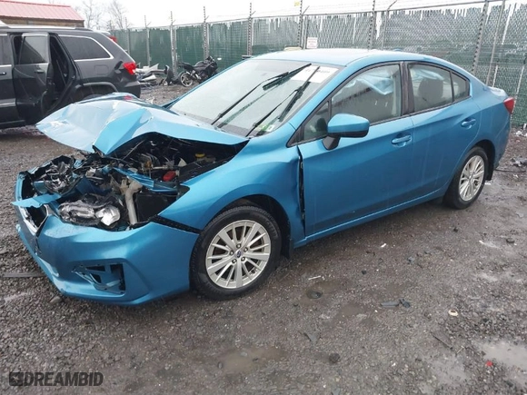 2017 Subaru Impreza Premium with VIN 4S3GKAB64H3602412, listed as a IAAI auction lot 41710409 with 247,031 mi miles. Bid and sale history available at carsss.com. Image 2.