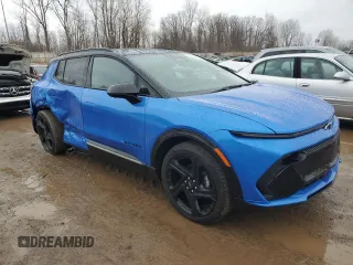 2025 Chevrolet Equinox EV RS z VIN 3GN7DSRP9SS117951, wystawiony jako Copart lot #43405775 z przebiegiem 1 784 mil mil oraz Czysty tytuł • Clean title. Historia ofert i sprzedaży dostępna na DreamBid. Obrazek 4.