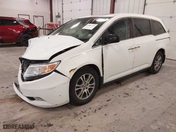 2013 Honda Odyssey EX-L with VIN 5FNRL5H66DB078231, listed as a IAAI auction lot 41883274 with 1 mi miles. Bid and sale history available at carsss.com. Image 2.