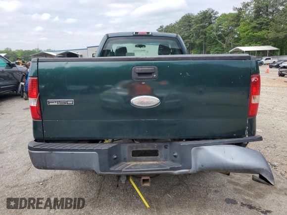 2007 Ford F-150 XL with VIN 1FTRF12W97KA93970, listed as a Copart auction lot 54404435 with 185,017 mi miles and Salvage title. Bid and sale history available at DreamBid. Image 6.