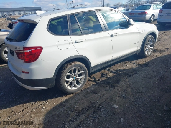 2011 BMW X3 28i with VIN 5UXWX5C52BLK59471, listed as a IAAI auction lot 41245998 with 216,204 mi miles. Bid and sale history available at carsss.com. Image 4.