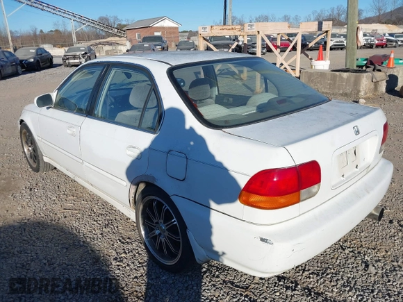 1997 Honda Civic LX with VIN 1HGEJ6571VL028196, listed as a IAAI auction lot 41429128 with 398,114 mi miles. Bid and sale history available at carsss.com. Image 3.