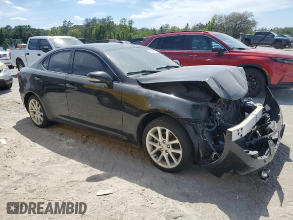 2012 Lexus IS 250 with VIN JTHCF5C24C5053795, listed as a Copart auction lot 51798535 with 139,567 mi miles and Salvage Title. Bid and sale history available at DreamBid. Image 4.