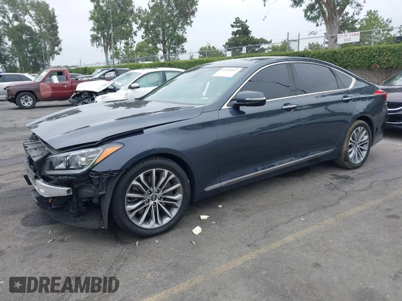 2017 Genesis G80 3.8L with VIN KMHGN4JE9HU181178, listed as a IAAI auction lot 42570337 with 84,104 mi miles and . Bid and sale history available at DreamBid. Image 18.