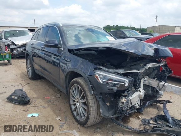 2022 Mercedes-Benz GLC 300 with VIN W1N0G8DBXNG074877, listed as a IAAI auction lot 42166865 with 56,503 mi miles and . Bid and sale history available at DreamBid. Image 1.