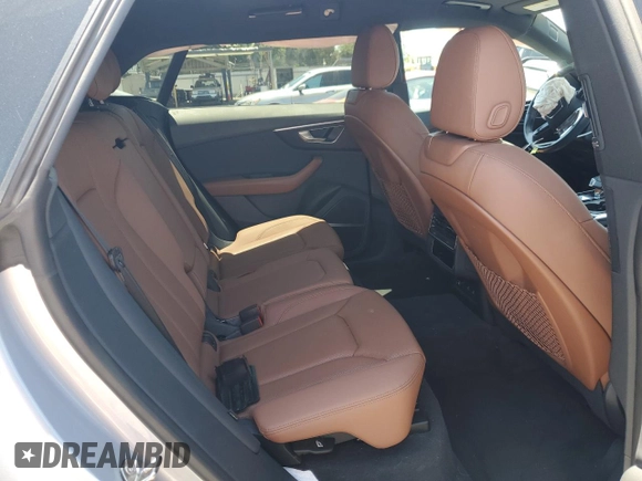 2022 Audi Q8 Premium Plus with VIN WA1EVBF18ND034572, listed as a Copart auction lot 57704485 with 28,246 mi miles and Salvage title. Bid and sale history available at DreamBid. Image 11.