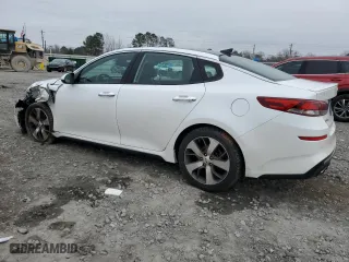 2019 Kia Optima LX with VIN 5XXGT4L35KG328227, listed as a Copart auction lot 46024995 with 107,135 mi miles and Salvage Title. Bid and sale history available at carsss.com. Image 2.