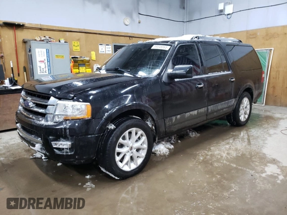 2017 Ford Expedition Max Limited с VIN 1FMJK2AT1HEA34557, выставлен на аукционе Copart как лот 89048065 с пробегом 109 424 миль миль и Списание • Salvage title. История ставок и продаж доступна на DreamBid. Изображение 1.