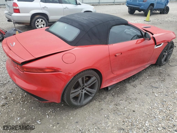 2017 Jaguar F-TYPE S with VIN SAJWA6FU2H8K37740, listed as a Copart auction lot 50696595 with 77,011 mi miles and Salvage Title. Bid and sale history available at carsss.com. Image 3.