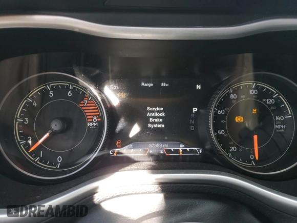 2016 Jeep Cherokee Trailhawk with VIN 1C4PJMBSXGW131199, listed as a Copart auction lot 49292505 with 97,359 mi miles and Salvage Title. Bid and sale history available at DreamBid. Image 9.